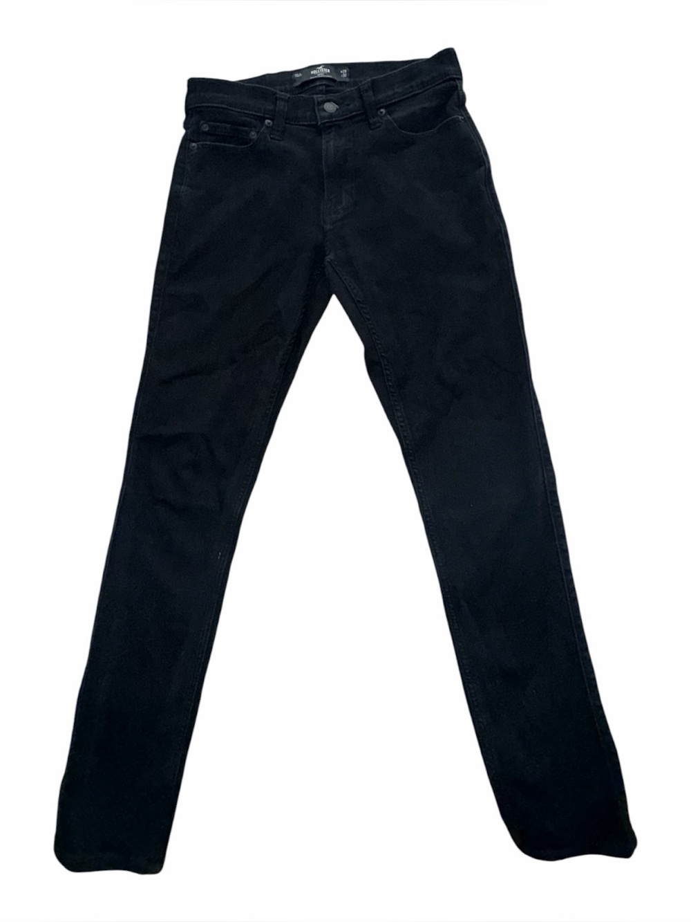 Hollister men's black slim-fit denim jeans (008)